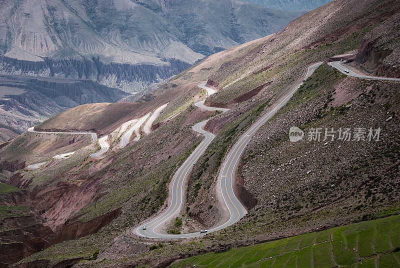 阿根廷Jujuy省Cuesta de Lipán令人惊叹的道路